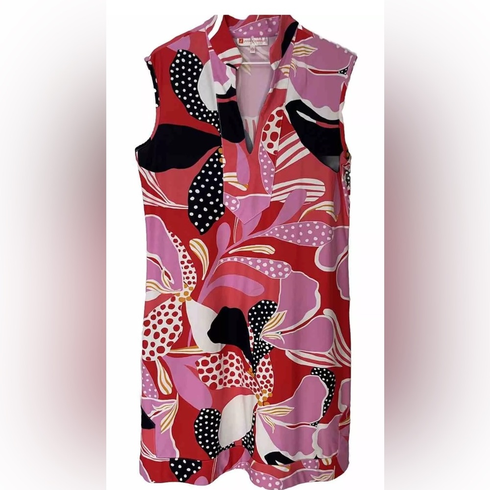 Jude CONNALLY Kristen Mod Floral Sleeveless Dress-Large EUC